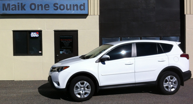 Toyota Rav4 2015 with professional window tint in North Bay